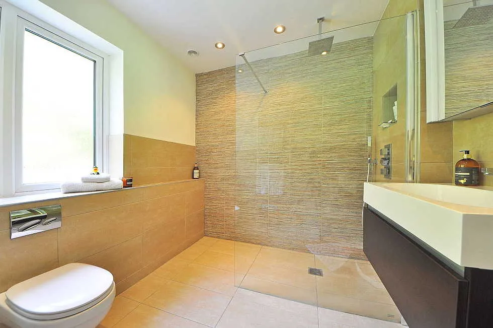 A heated floor is a great bathroom remodeling trend.